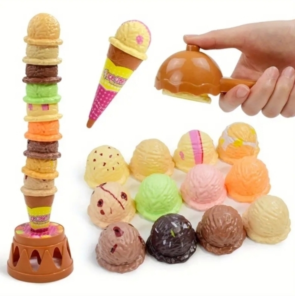 Ice-cream Stacking Tower Balancing Game for‎ Children